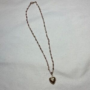 Vintage Avon Heart Locket Necklace
